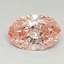 1.19 Ct. Fancy Vivid Pink Oval Lab Grown Diamond
