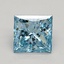 3.02 Ct. Fancy Vivid Blue Princess Lab Grown Diamond