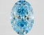2.21 Ct. Fancy Vivid Blue Oval Lab Grown Diamond