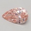 0.52 Ct. Fancy Vivid Pink Pear Lab Grown Diamond