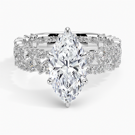Unique Snow Inspired Diamond Ring