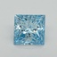 1.52 Ct. Fancy Vivid Blue Princess Lab Grown Diamond