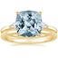 18K Yellow Gold Perfect Fit Three Stone Pear Diamond Ring with Petite Comfort Fit Wedding Ring