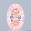 1.67 Ct. Fancy Vivid Pink Oval Lab Grown Diamond