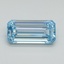 3.01 Ct. Fancy Intense Blue Emerald Lab Grown Diamond