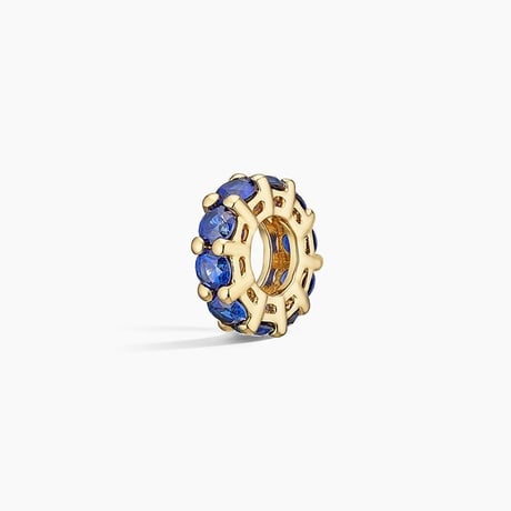 Lab Sapphire Rondelle Charm