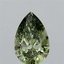 1.51 Ct. Fancy Vivid Green Pear Lab Grown Diamond