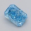 0.54 Ct. Fancy Vivid  Blue Radiant Lab Grown Diamond
