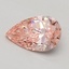 0.53 Ct. Fancy Vivid Pink Pear Lab Grown Diamond
