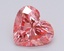1.04 Ct. Fancy Vivid Pink Heart Lab Grown Diamond