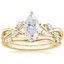 18KY Moissanite Willow Bridal Set (1/4 ct. tw.), smalltop view