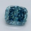 1.52 Ct. Fancy Vivid Malibu Blue Cushion Lab Grown Diamond