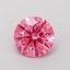 0.51 Ct. Fancy Vivid Pink Round Lab Grown Diamond
