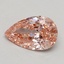 0.83 Ct. Fancy Intense Pink Pear Lab Grown Diamond