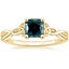 18K Yellow Gold Celtic Love Knot Ring, smalltop view