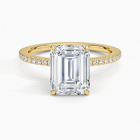 18K Yellow Gold Demi Three-Quarter Coverage Diamond Ring (1/3 ct. tw.)