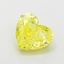 1.51 Ct. Fancy Vivid Yellow Heart Lab Grown Diamond