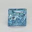 1.48 Ct. Fancy Vivid Blue Princess Lab Grown Diamond