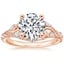 14K Rose Gold Begonia Vine Diamond Ring (1/2 ct. tw.), smalltop view