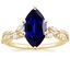 14K Yellow Gold Luxe Willow Diamond Ring (1/4 ct. tw.), smalltop view