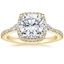 18K Yellow Gold Luxe Aria Halo Diamond Ring (1/4 ct. tw.), smalltop view