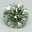 2.01 Ct. Fancy Vivid Green Round Lab Grown Diamond