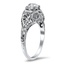 The Matha Ring, smalltop view on a hand