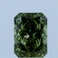1.06 Ct. Fancy Vivid Green Radiant Lab Grown Diamond