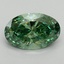 2.25 Ct. Fancy Vivid Pacific Green Oval Lab Grown Diamond