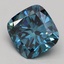 3.05 Ct. Fancy Vivid Blue Cushion Lab Grown Diamond