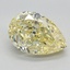 2.59 Ct. Fancy Intense Yellow Pear Lab Grown Diamond