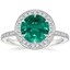 18K White Gold Vintage Waverly Halo Diamond Ring (1/2 ct. tw.), smalltop view