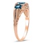The Cindel Ring, smalltop view on a hand