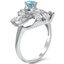 The Atlee Ring, smalltop view on a hand