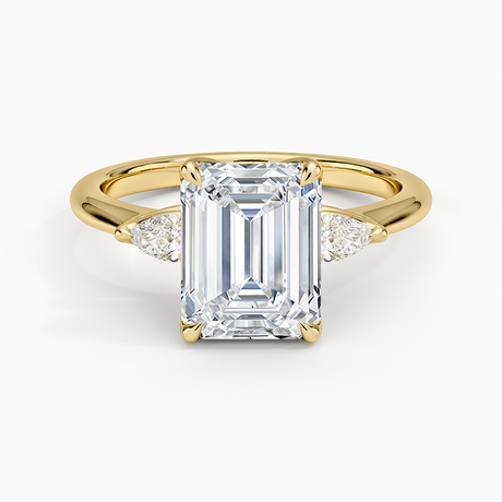 Petite Fleur Three Stone Diamond Ring