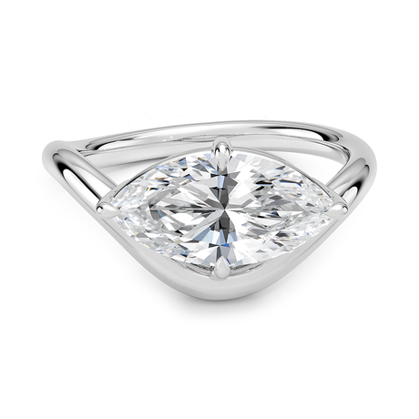 Platinum Silhouette Solitaire Ring