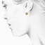 The Marisa Earrings, smalltop view on a hand