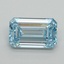 1.06 Ct. Fancy Intense Blue Emerald Lab Grown Diamond