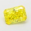 1.56 Ct. Fancy Vivid Yellow Radiant Lab Grown Diamond