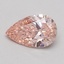 0.53 Ct. Fancy Intense Pink Pear Lab Grown Diamond