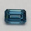1.09 Ct. Fancy Vivid Blue Emerald Lab Grown Diamond