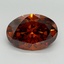 5.08 Ct. Fancy Orange Oval Lab Grown Diamond