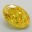 2.35 Ct. Fancy Vivid Yellow Oval Lab Grown Diamond