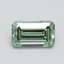 0.81 Ct. Fancy Intense Pacific Green Emerald Lab Grown Diamond