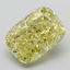 4.71 Ct. Fancy Intense  Yellow Cushion Lab Grown Diamond