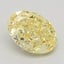 2.37 Ct. Fancy Intense Yellow Oval Lab Grown Diamond