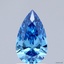 0.94 Ct. Fancy Vivid Blue Pear Lab Grown Diamond
