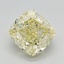 1.37 Ct. Fancy Yellow Cushion Lab Grown Diamond