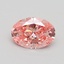 1.13 Ct. Fancy Vivid Pink Oval Lab Grown Diamond
