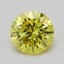 1.03 Ct. Fancy Vivid  Yellow Round Lab Grown Diamond